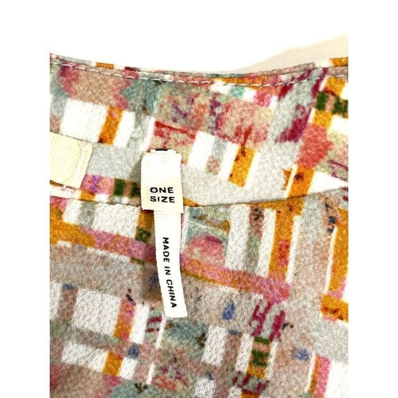 Anthropologie Floreat Kimono Top Jacket Boho Art Wear Abstract OSFM - Picture 10 of 16